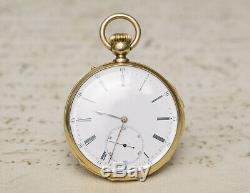 LE ROY by LOUIS AUDEMARS REPEATER Solid Gold Antique REPEATING Pocket Watch