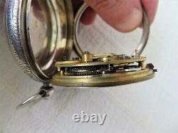 LGE QUALITY ANTIQUE VICT SILVER POCKET WATCH W. H WEIR BELLSHILL LOND 1890 140gs