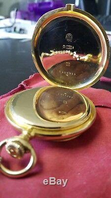 LONGINES Antique 1915 Minute Repeater 18K Gold Calibre L Pocket Watch