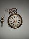 Ladies Antique Silver Pocket Watch Small 1920's 935 Silver With Key