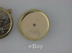 Ladies Vintage Antique Longines Guilloche Enamel & 14K Gold 15 J Pendant Watch