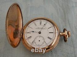 Large Antique Waltham GF Hunter 17J Royal pocket watch found in an old estate