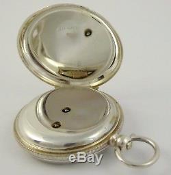 Late 1800s Antique Full Hunter. 800 Swiss Hallmarked Silver Pocket Watch LAYBY