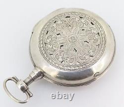Late 18thC. Fischer London 65mm Verge Repeater Bell Pair Cased Pocket Watch