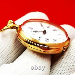Lecoultre Geneve Edgar Morgan 1900 18k / 750 Gold Antique Pocket Watch