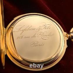 Lefebre et Fils Repeater superb quality antique gold pocket watch