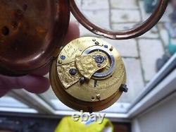 London Anthony Mesure Antique Gilt Metal Fusee Verge Gents Pocket Watch Working