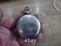 London Maker Mafsey Antique Silver Dial Gold Numerals Gents Fusee Pocket Watch