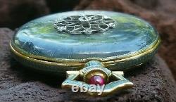 Longines Antique Enamel Diamond 18K Gold Pendant Watch LadiesEstate Jewelry 20g