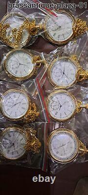 Lot of 12 Watch elgin vintage pocket Collectible Antique Brass Pocket Watch GIFT