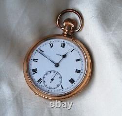 Lovely Antique Gold Filled 15J. Cyma Size 16 Pocket Watch. 1920's Fully working