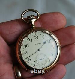 Lovely Antique Waltham Pocket Watch. 15 Jewel. Gents Dress Watch Size 12. 1898