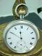 Lovely Clean Antique 17j Waltham Bond St Victorian Silver Pocket Watch 1908