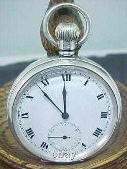 Lovely clean Antique Recta Victorian solid silver pocket watch 1938