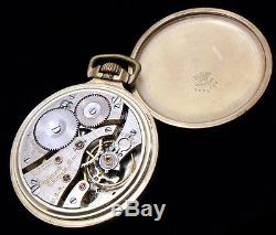 M63 Waltham VANGUARD 16s 23j Antique Gold Filled Pocket Watch with WIND INDICATOR