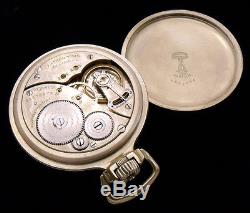 M64 Elgin FATHER TIME 16s 21j Antique Railroad GF Pocket Watch with WIND INDICATOR