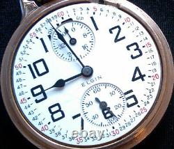 M72 Elgin B. W. RAYMOND 16s 23j Up/Down Wind Indicator Antique Pocket Watch NICE