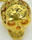 Museum 18k Gild Silver Skull Memento Mori Occultist's Verge Fusee Pocket Watch