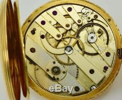 MUSEUM antique 18k gold full hunter engraved Pateck&Cie watch for Chinese market