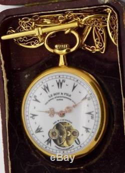 MUSEUM antique LeRoy a Paris 14k gold pocket watch for the Ottoman Sultans Court