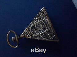 Masonic Gold Pocket Watch 17 Jewels in Brass/Bronze chased case. Masonic Ring Apr