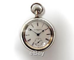 Mega Rare Antique 18s Railroad 21J Elgin Father Time Pocket Watch Salesman Case
