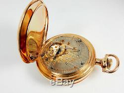 Mega Rare Antique Railroad 18s 21j Hamilton 941 Gold Pocket Watch Mint Serviced