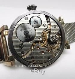 Mens Authentic Swiss Movado Antique WWII Mechanical Pocket Watch Conversion