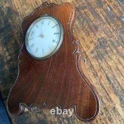 Mid 18c Square Pillar Verge Watch Movement In Period Mahogany Case Baker Chatham