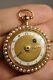 Montre Gousset Ancienne Or Massif 18k Emaille Xviii Antique Enameled Gold Watch