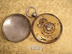 Montre Gousset à Coq Ancienne Berthoud En Argent Antique Pocket Watch
