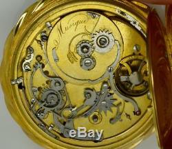 Museum antique French Breguet 18k gold&Skull Cameo MUSICAL REPEATER watch c1800