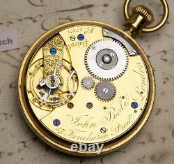 NICOLE & CAPT Early REGULATOR DIAL CHRONOGRAPH 18k GOLD Antique Pocket Watch