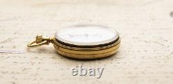 NICOLE & CAPT Early REGULATOR DIAL CHRONOGRAPH 18k GOLD Antique Pocket Watch
