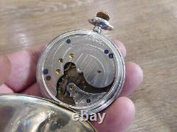 New York Standard Antique Silver Full Hunter Pocket Watch Working