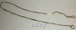 Nice antique Art Deco 14k white gold 15 chain for your pocket watch