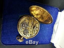 Nice antique solid gold 14k pocket watch c1900 working