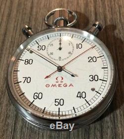OMEGA Olympic Rattrapante Stopwatch Pocket Watch 67mm 100 Dial