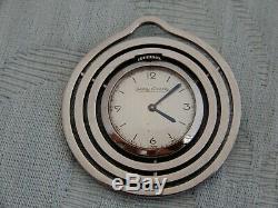 Original Steel 1930's Art Deco Jaeger-LeCoultre open faced Gent's Pocket watch