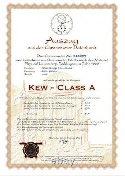 Patek Philippe & Co Observatory Chronometer Kew A & Geneva Certificate 1908