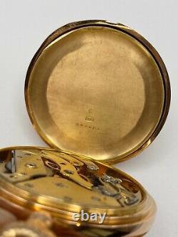 Patek Philippe Gondolo Chronometero Antique Solid 18k Gold Pocket Watch