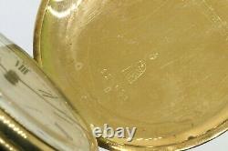Paul Moser antique 14K yellow gold elegant high fashion mechanical pocket watch