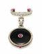 Platinum Cartier Antique Belle Epoque Diamonds Ruby Cabochon Pocket Lapel Watch