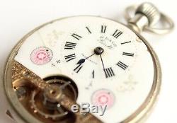 Pocket Watch Hebdomas Swiss Made 8 day Gintz Antique Rare Vintage
