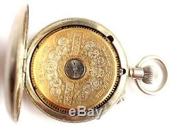 Pocket Watch Hebdomas Swiss Made 8 day Gintz Antique Rare Vintage