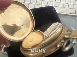 Pocket Watch LA REINE DES MONTRES Besancon Manual Winding Gold Plated Antique