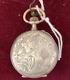 Pocket Watch Silver Del 1800 Chiselled Manual Winding Antique Women's Lever-back