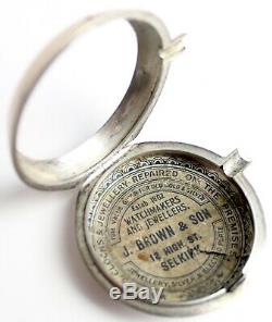 Pocket watch Square Pillar Verge Norton London Antique Rare Vintage