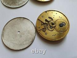 Pocket watch movements antique silver dial
