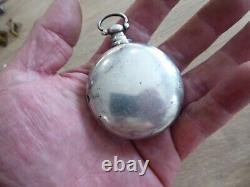 QUALITY ANTIQUE GENTS PAIR CASED SILVER FUSEE POCKET WATCH DATES c1817
